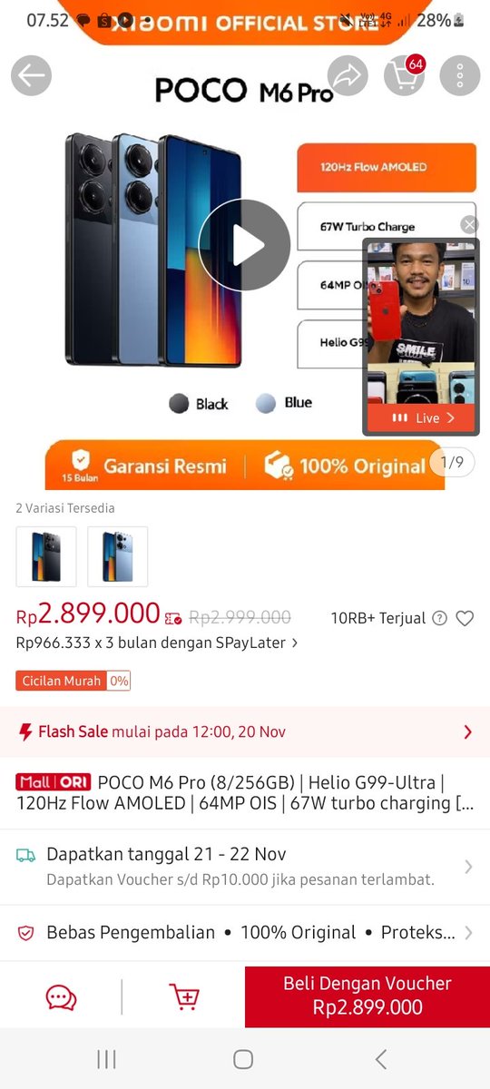 Kim_Mulya2's tweet photo. @ShopeeID @ShopeeID olshop terbaik favoritku yang termurah,terlengkap,banyak diskon,gratis ongkir,lebih hemat,terpercaya,mantap @ShopeeID 🧡🧡 https://t.co/D6utDjfY0o