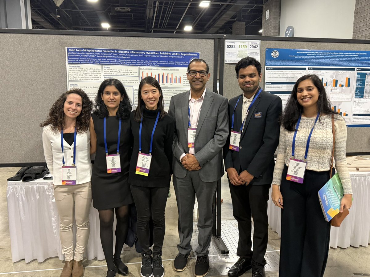 Our Pittsburgh Myositis Center’s MAD (Myositis Accelerated Discovery) group at #ACR2024