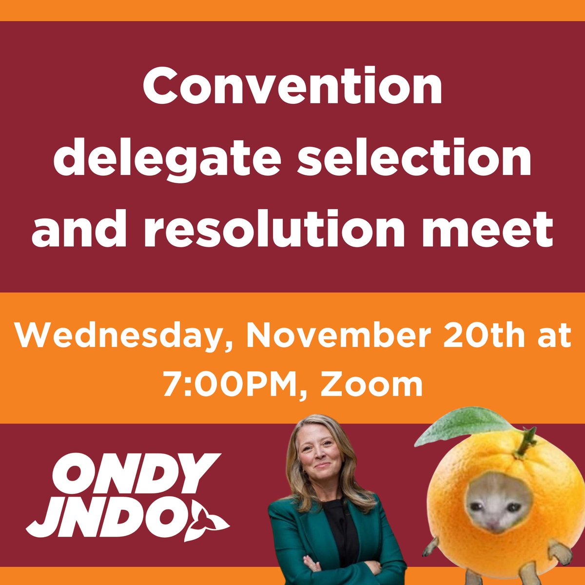 We'll be choosing what delegates to send to provincial convention and what policy's we will be bringing with us!

RSVP here: forms.gle/FPHxhjPfbWMqUJ…
