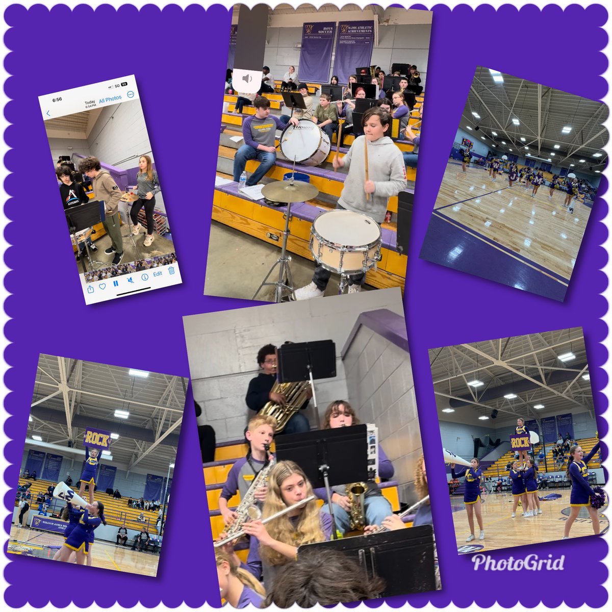 Thankful for our WJMS Cheer Team and WJMS Band performing at the WJ/Waverly basketball game. Great job!