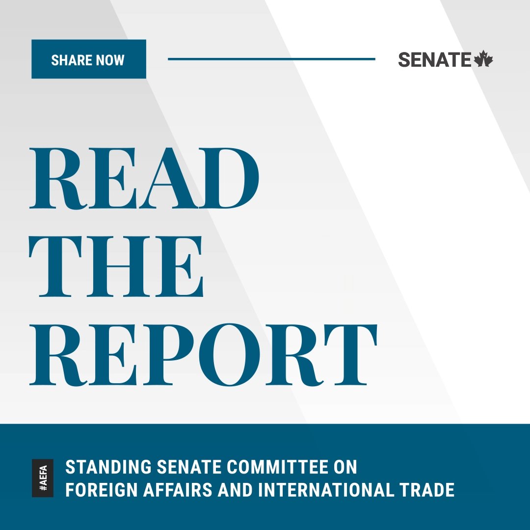 SenateCA's tweet photo. Senators are now discussing the 15th report of the Senate Committee on Foreign Affairs and International Trade concerning Bill #C282: https://t.co/2TmdmnUULM

For more info on the bill: https://t.co/gXd6xyuvgQ

#SenCA #AEFA #CdnPoli https://t.co/ETfKZ5gGtz