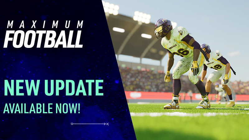Our first patch is available now! 

😡 New system addressing ragequitters 
🏈 Fixes to the passing/catching game and kicking
🎨 Updates to the Explore tab in the custom logo menu
📶 Network and matchmaking fixes

If you want to check out the full patch notes, you can read them