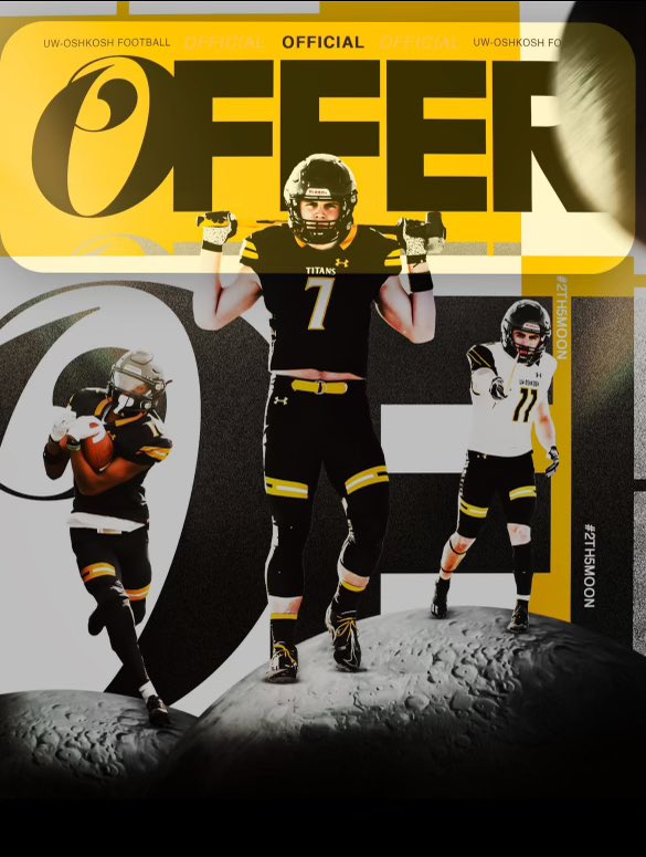 Ian Schweitzer (@ischweitzer_8) on Twitter photo After a great talk with Coach Stenbroten I’d like to proudly announce i’ve received an offer from University of Wisconsin Oshkosh, Extremely thankful! 🟡⚫️ <a href="/CoachSten/">Craig Stenbroten</a> <a href="/PeteyBananas/">Peter Jennings</a> <a href="/UWOFootball/">UW-Oshkosh Football</a> After a great talk with Coach Stenbroten I’d like to proudly announce i’ve received an offer from University of Wisconsin Oshkosh, Extremely thankful! 🟡⚫️ <a href="/CoachSten/">Craig Stenbroten</a> <a href="/PeteyBananas/">Peter Jennings</a> <a href="/UWOFootball/">UW-Oshkosh Football</a>