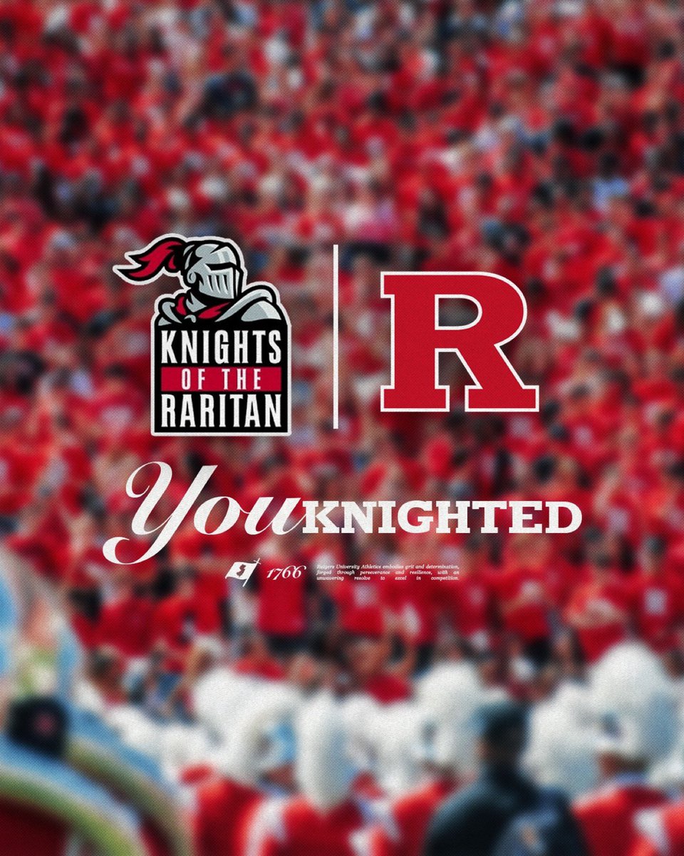 #Rutgers fans, off to a great start in the first week of the <a href="/RUAthletics/">Rutgers Scarlet Knights</a> / <a href="/KnightsRaritan/">Knights Of The Raritan</a> Youknighted campaign.

$10+ a month supports R winning programs and makes you eligible for exclusive giveaways and unique experiences.

Please repost and join here knightsoftheraritan.com/youknighted