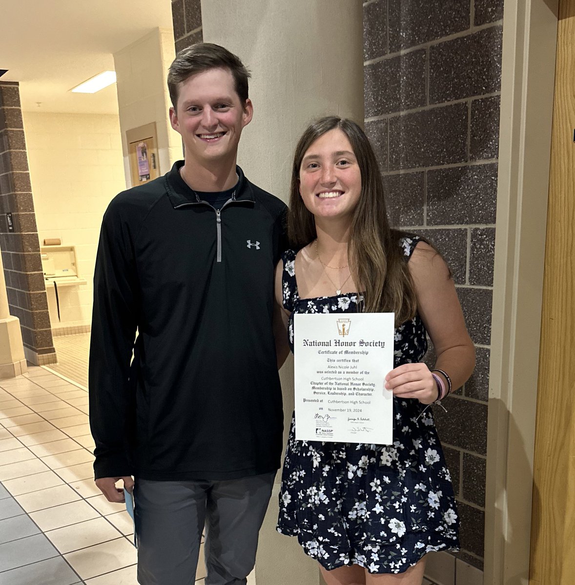 Honored to have been inducted into the National Honor Society tonight along with my school teammate <a href="/emmajarrett2026/">Emma Jarrett</a>! <a href="/CarEliteNCorg/">@CarolinaEliteOrg</a> <a href="/MaddalunaDave/">Dave Maddaluna</a> <a href="/CoachVUCONN/">Laura Valentino</a> <a href="/UConnSoftball/">UConn Softball</a>
