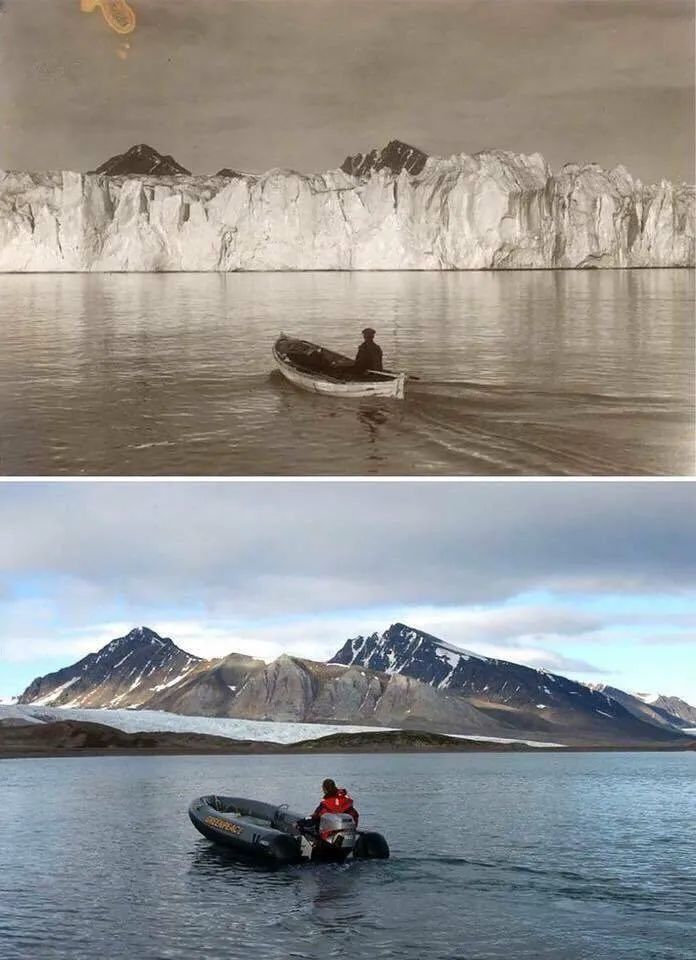 The Arctic about 100 years ago compared to today