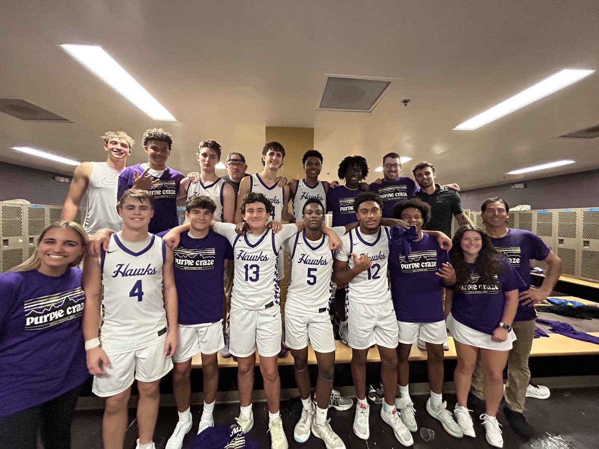 🔥🔥🔥So proud of this TEAM‼️‼️‼️ Gritty win over a super talented Clayton squad. Purple Craze was DEEP and awesome! LETSSSSS GOOOO HAWKS!!!!