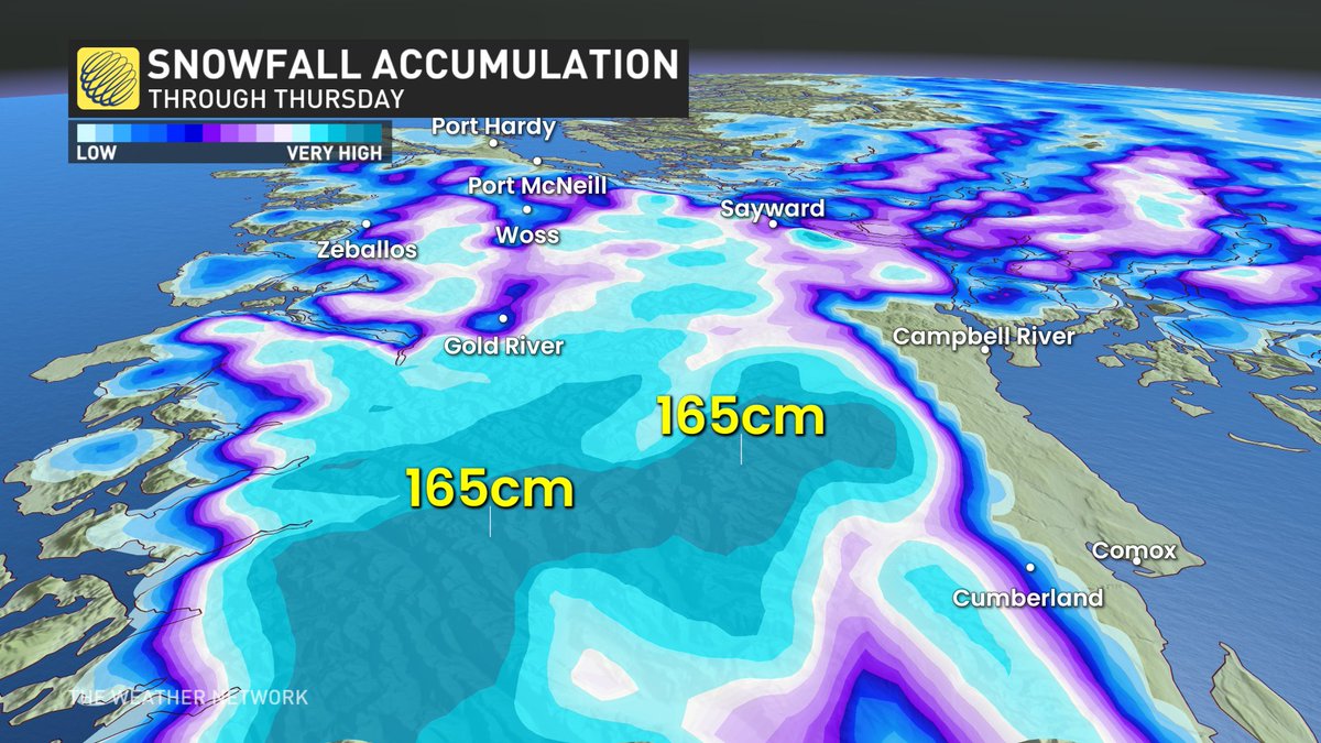 50ShadesofVan's tweet image. Uh, the latest HRDPS spits out 100+ cm of snowfall through Wednesday in what is perhaps one of the greatest snowstorms I've seen in the alpine. @MountWashington
