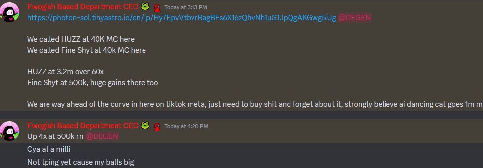 endless_poor's tweet image. When Dancing AI Cat Moons just know that FoundersDAO called it first before anyone shilled 

 Going to see some disgusting cooks throughout this month  

Funny thing is we actually ping calls so ur not gonna miss these plays  Only in

@FoundersSOL