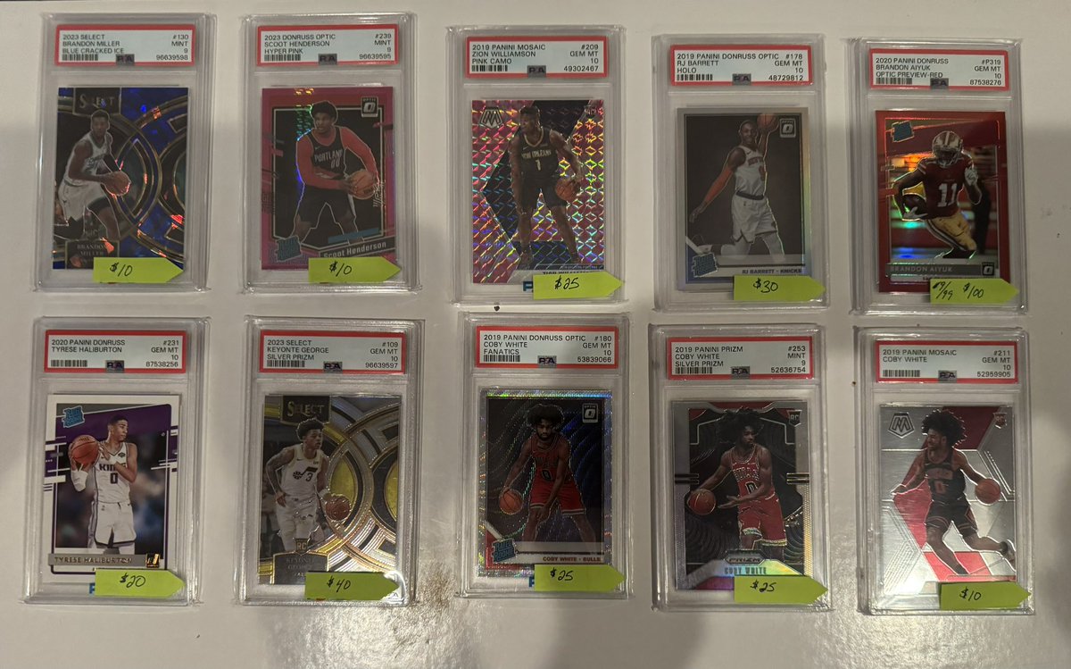 lordremix876's tweet image. For Sale/For Trade

All OBO

PWE 1.25/BMWT $5

@HobbyRetweet_
@PCOregonDucks2
@sports_sell
@ILOVECOLLECTIN1
@TheHobby247
@JohnErickson107
@George_Ramos15