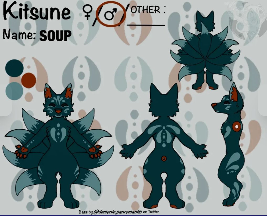 Psych0Bat's tweet photo. @TinnatuPaws Don’t know if this counts as ‘not complex’ but Soup is definitely only 3 colors! https://t.co/6irnTnNZZO