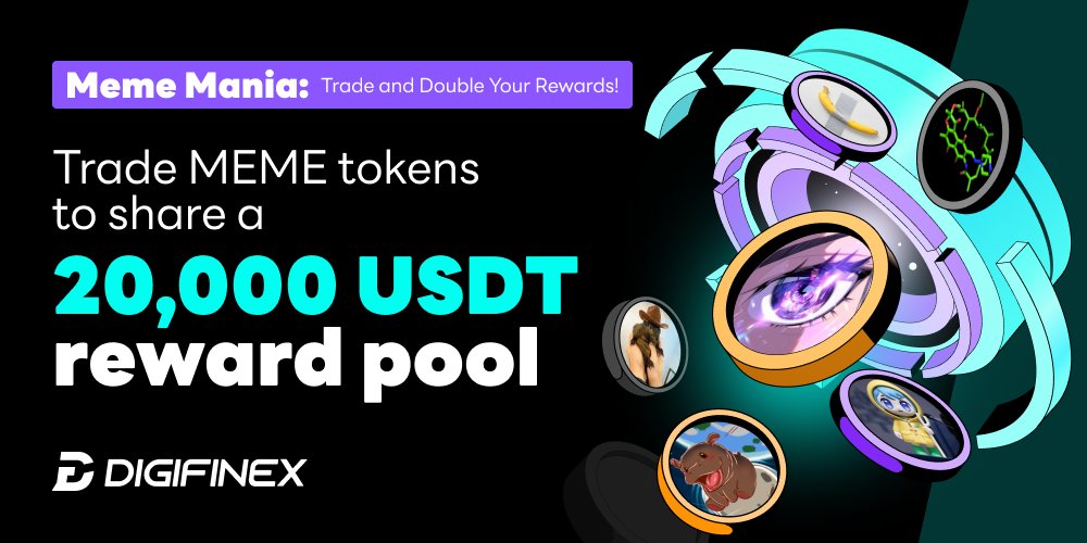 DigiFinex's tweet image. 📣 Join #DigiFinex for the hottest #MEME season! 

🚀 Trade $RIF, $BAN, $LUCE, $PNUT, $ACT &amp;amp; #MOODENG to uncover the next hidden #gems &amp;amp; grab your share of a 20,000 $USDT! 💰

⏰ 2024/11/20 9:00 - 2024/11/26 16:00 (UTC)

💎 Don’t miss, act now: tinyurl.com/5btnuk69…