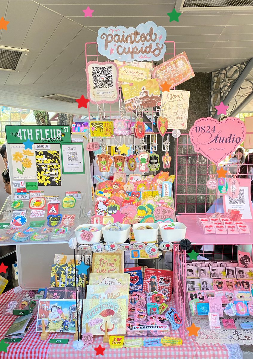 cfad week shop open again! have full stocks today 🤓🫧⭐️🐛 2nd gazebo from gate 6! in front of the field 🍎 :3

will be here till 6! with <a href="/4thFleur/">lulu 🈷️</a> and <a href="/0824studio/">0824 STUDIO</a> 🪐🩰🗺️