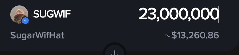 sugarwifhat's tweet photo. This is what i burned!
Maybe we can burn more somehow past 1M... 👀 $SUGWIF https://t.co/uYUbWwqnlw