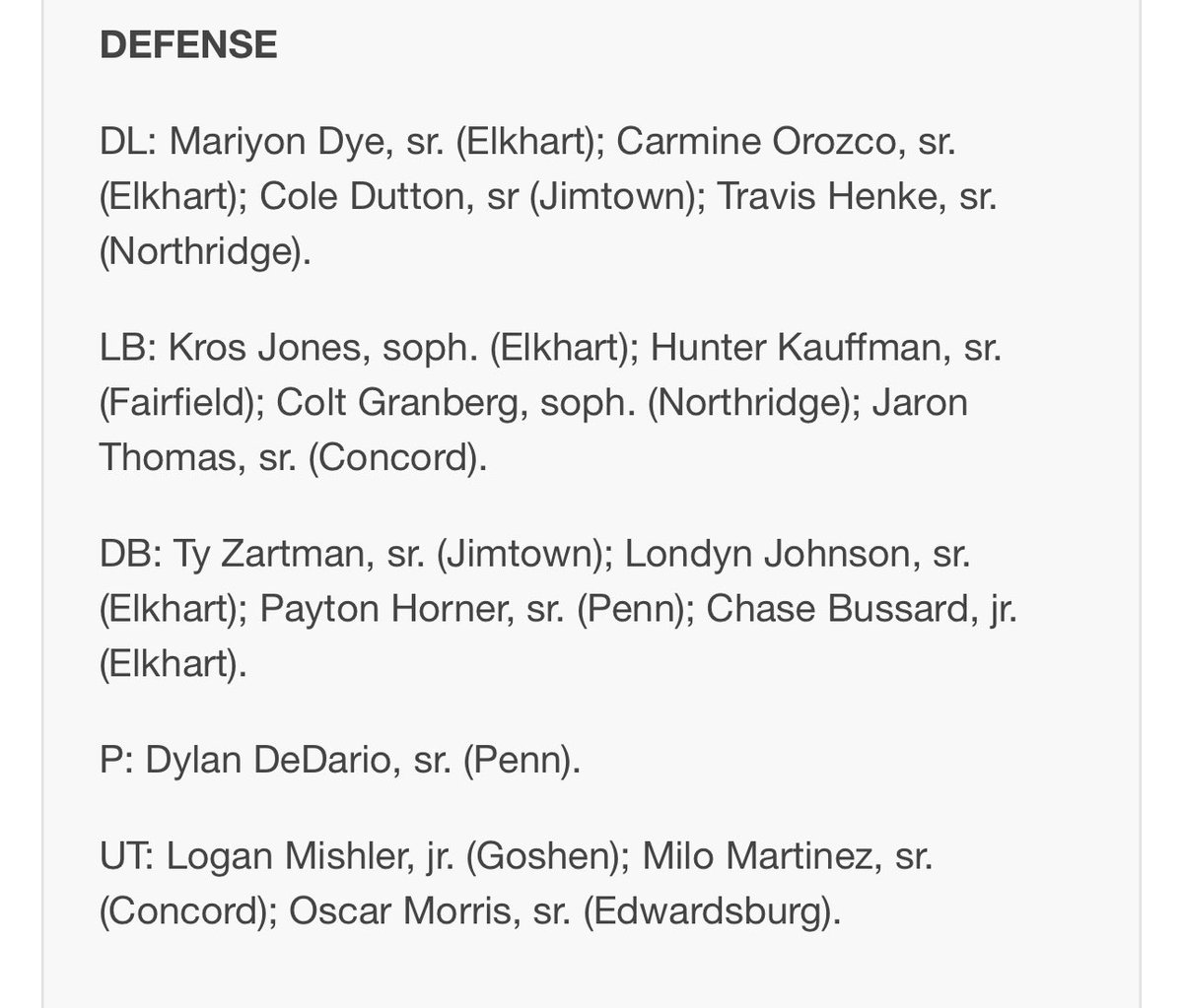 Northridge Raiders Football (@nrraiderfb) on Twitter photo Congratulations to <a href="/JudahHochstetl1/">Judah Hochstetler</a> <a href="/TravisHenke51/">Travis Henke</a> and Colt Granberg on making the Elkhart Truth All Area Team! #GetSome #whyNotus #FAMILY Congratulations to <a href="/JudahHochstetl1/">Judah Hochstetler</a> <a href="/TravisHenke51/">Travis Henke</a> and Colt Granberg on making the Elkhart Truth All Area Team! #GetSome #whyNotus #FAMILY