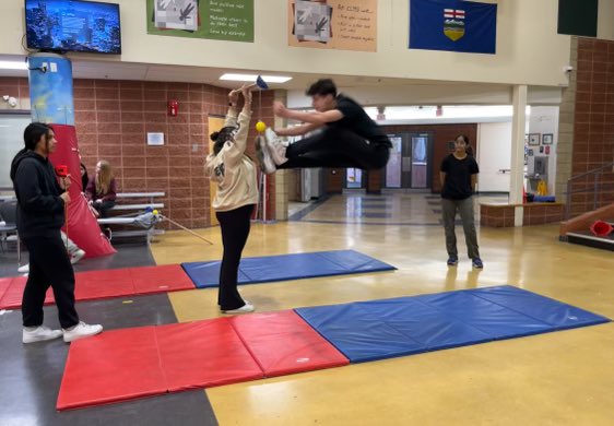 After learning about Inuit culture and the significance of traditional games, grade 9 Outdoor Ed students competed in a mock Arctic Winter Games competition #rvsed