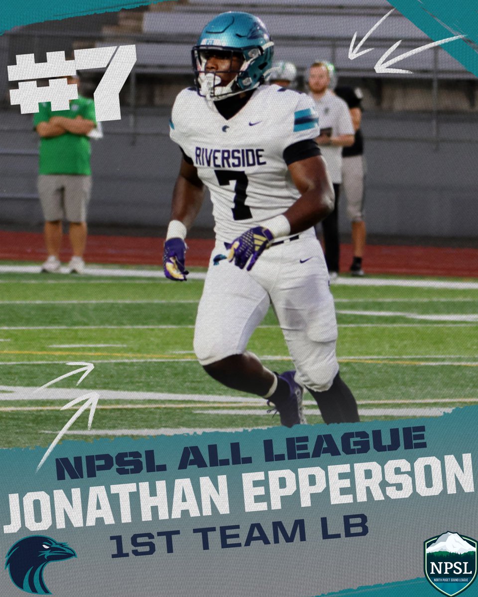 Congrats to Senior LB Jonathan Epperson for earning 1st Team All NPSL Honors. Jonathan leaves Riverside Football as a Three Time 1st Team All NPSL Selection. Can’t wait to do you ball out on Montlake!