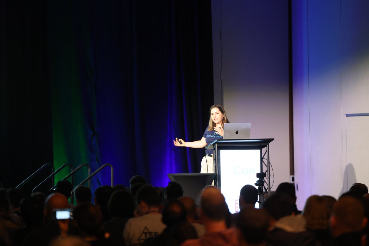 QConSF's tweet photo. 🚀@AdiPolak, Director of Advocacy &amp; Developer Experience Engineering @confluentinc, shares key architecture strategies and practical solutions using #ApacheFlink to tackle streaming challenges in real-time #AI applications: https://t.co/iZPUPMxm2F

#QConSF #SoftwareDevelopment https://t.co/GB5GHgOcBH