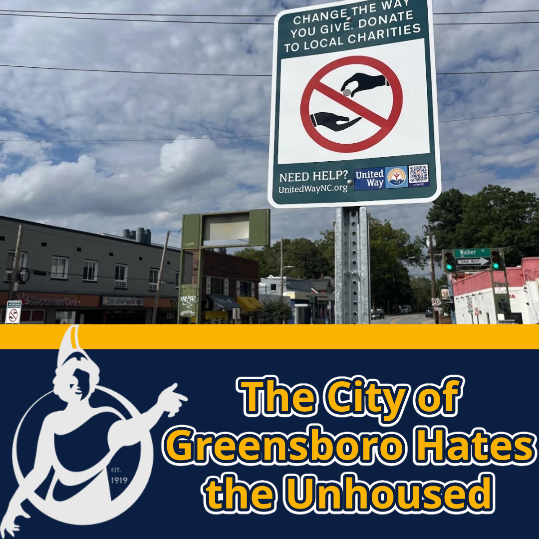 The City of Greensboro Hates the Unhoused - Check out the full article on our website: carolinianuncg.com/2024/11/11/the…