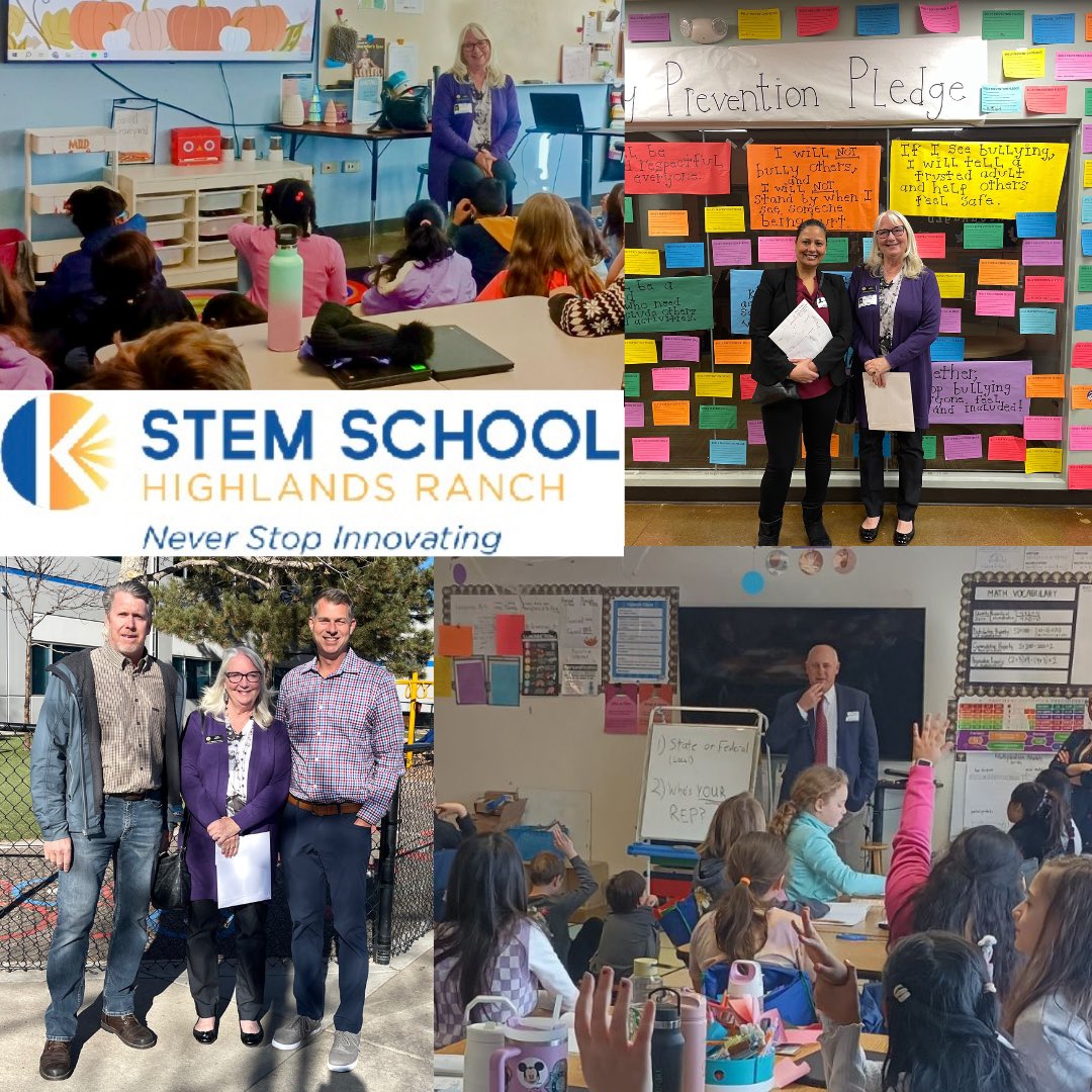 Joined ⁦<a href="/Bob4Colorado/">Robert C. "Bob" Marshall (HD43 Rep/Candidate)</a>⁩ ⁦<a href="/dcsdk12/">Douglas County School District</a>⁩ STEM school in Highland’s Ranch to answer 4th grade students’ questions about government. Always impressed with this STEM school that serves students from over 60 zip codes in grades k-12. GO Spartans! 💛💙