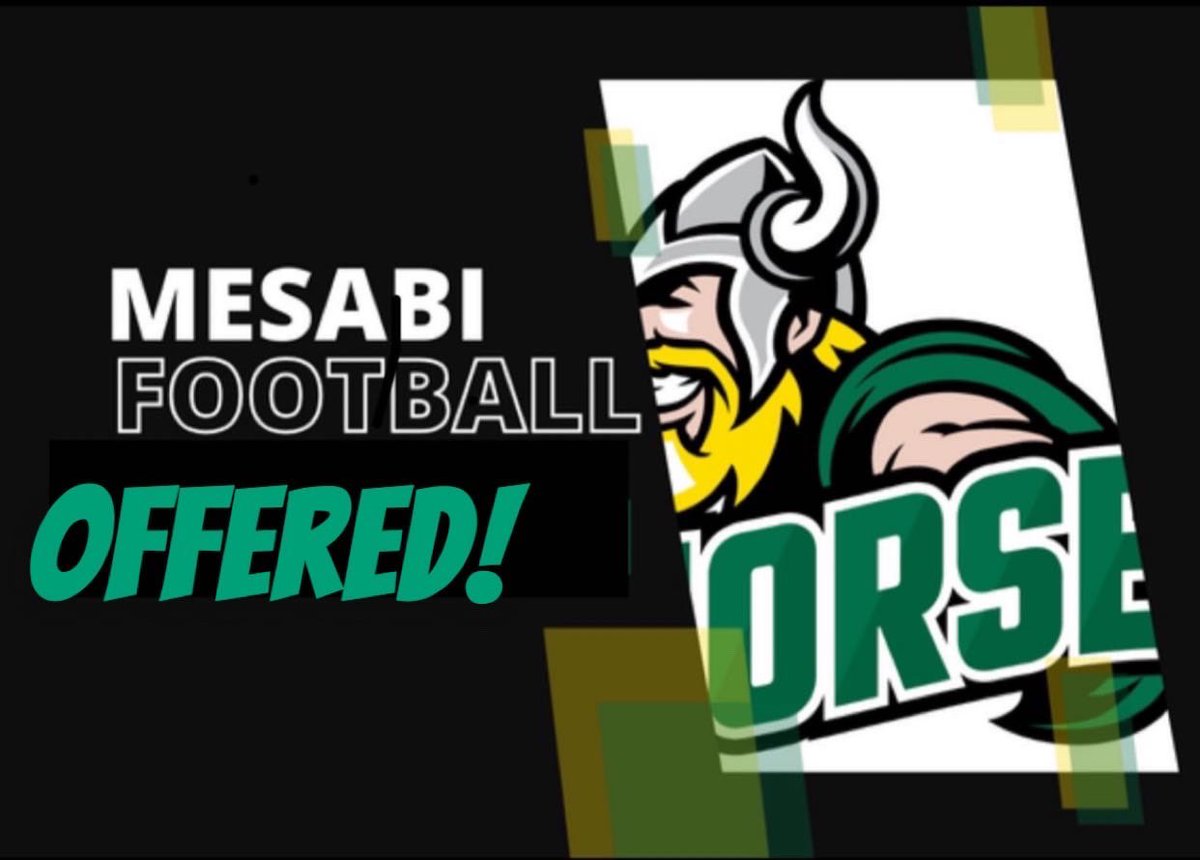 D3M0TUCKER's tweet photo. Blessed to have received my first offer to play with the mesabi football program! @ThomasInforzato @ThomasAntavius @CoachRyanKing @CoachVarp @OJW_Scouting https://t.co/lyzs6CTl5b