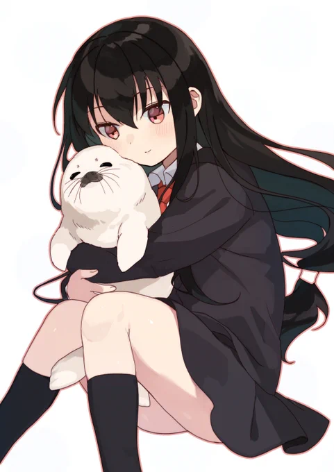 お題箱から、子アザラシもふもふ初霜ちゃん #艦これ 
