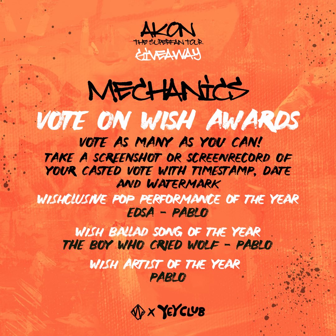 sb19echoes's tweet photo. Make sure your thread has the ff:
• Follow @YEYclub and claim your membership at https://t.co/eKGjhOwPsF 
• Cast your vote: https://t.co/RqxpQjsjJS or Wish 107.5 app. Confirmed vote through email
Note: You can only use one email per day

#PABLO @imszmc 
#AKONga #YEYxEchoes https://t.co/fM4mTOkvov