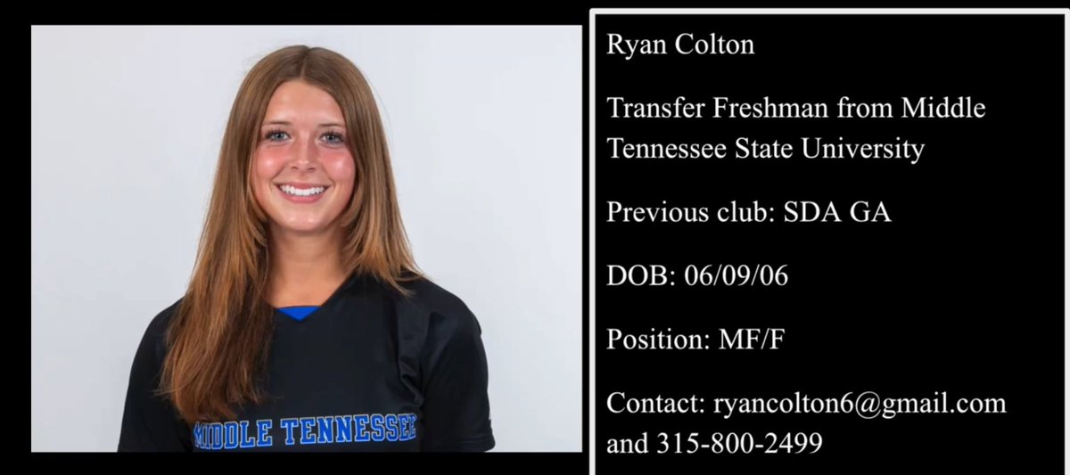 ryan_colton_'s tweet photo. I’m so excited and looking forward to talking to programs about my future! #TransferPortal

I’m a D1 transfer freshman from MTSU. Who logged minutes playing as a midfielder, but I am a super versatile player and love to score! 

Highlights to review: https://t.co/5yMlS2OvUh

@ImYouthSoccer @NcaaTransfer @ImCollegeSoccer @CollegeSoccerID