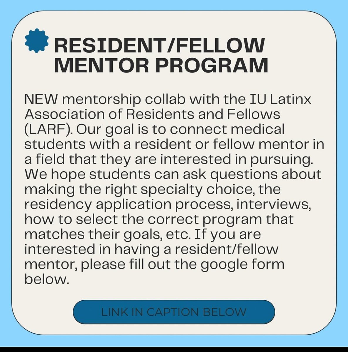 Eleazar Montalvan “Monte” (@montalvan214) on Twitter photo Great mentorship collaboration <a href="/LMSA_Midwest/">LMSA Midwest</a> with <a href="/IU_LARF/">LARF</a>
Awesome <a href="/RickyLemusMD/">Ricky Lemus, MD</a> <a href="/ambargodoy95/">Ambar Godoy</a> #RicardoSerrano ⭐️ Great mentorship collaboration <a href="/LMSA_Midwest/">LMSA Midwest</a> with <a href="/IU_LARF/">LARF</a>
Awesome <a href="/RickyLemusMD/">Ricky Lemus, MD</a> <a href="/ambargodoy95/">Ambar Godoy</a> #RicardoSerrano ⭐️