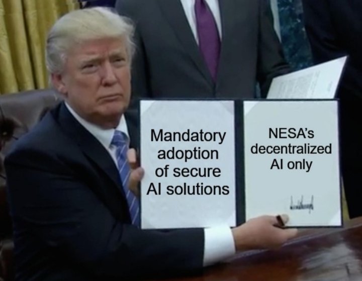 MarcoMarcoMuu's tweet photo. Nesa is the Layer-1 blockchain of AI So itโs mandatory to join here @nessaorg
#NesaLayer1ForAI
#AIPrivateInterferenceOnChain https://t.co/peyav409ms