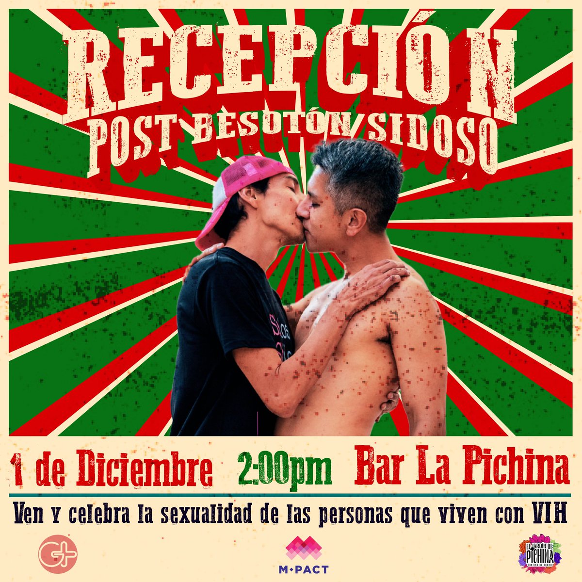 ¡¡¡GUADALAJARA!!!

Nos vemos pronto para celebrar la sexualidad y la libertad de las personas que vivimos con VIH. Eventos gratuitos y abiertos para personas con VIH, comunidad LGBTQ y aliadxs de la causa. 

Nos vemos pronto para darnos unos besos sidosos 💋💋🏳️‍🌈