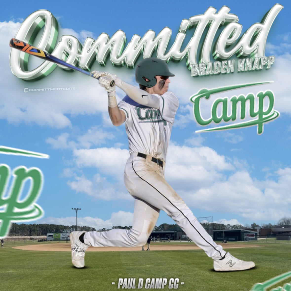Excited to announce my commitment to play at Paul D Camp Community College. Extremely thnakful for my family and coaches for helping me throught this process.