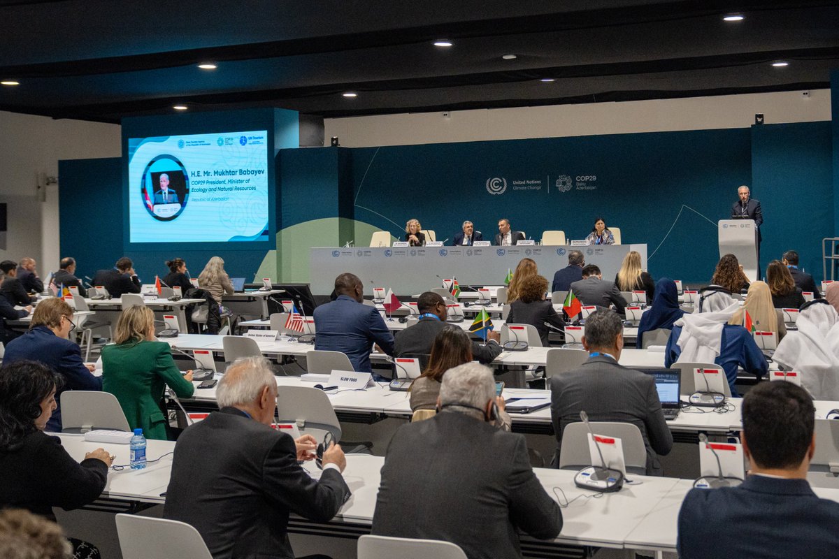 Launched in partnership with UN Tourism (<a href="/UNWTO/">UN Tourism</a>), today marked the announcement of the COP29 Declaration on Enhanced Action in Tourism, aiming to drive climate action within the global tourism sector. Endorsed by over 50 countries, the declaration commits endorsers to promote