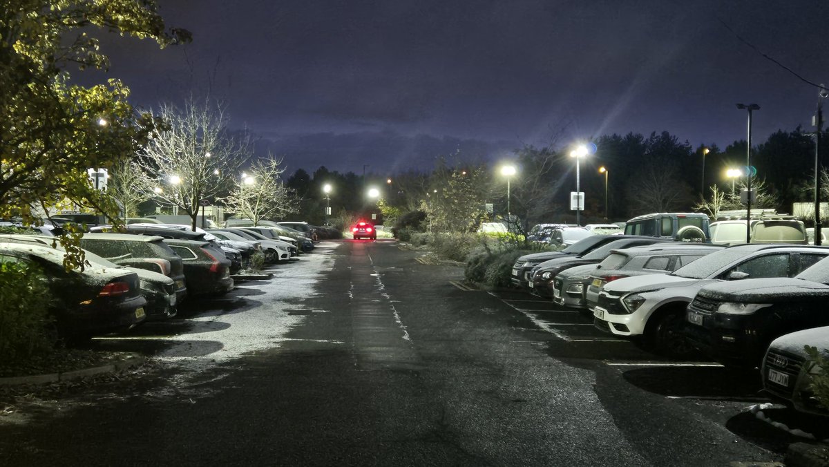 Looks like just a light dusting of snow in Birmingham ahead of #SAASHOW.