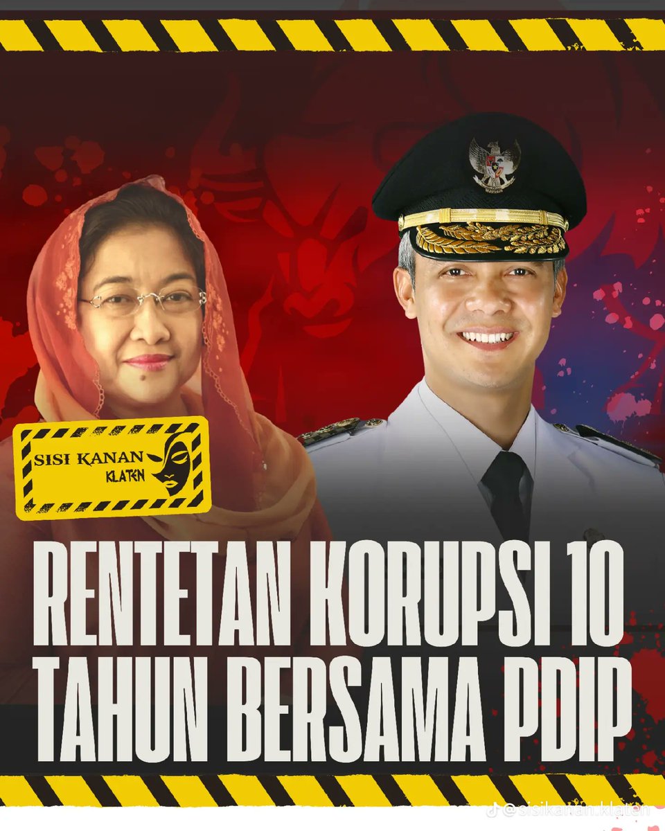Intel_Imut's tweet photo. 10 tahun PDIP berkuasa di Jawa Tengah, selain kemiskinan yang meningkat, juga praktek korupsi yang banyak dilakukan demi ambisi

Masyarakat Jawa Tengah jadi korban berjamaah atas pelaku korup yang dilakukan partai merah

Untuk jawa tengah tanpa PDIP https://t.co/oX6yoqQ2dX