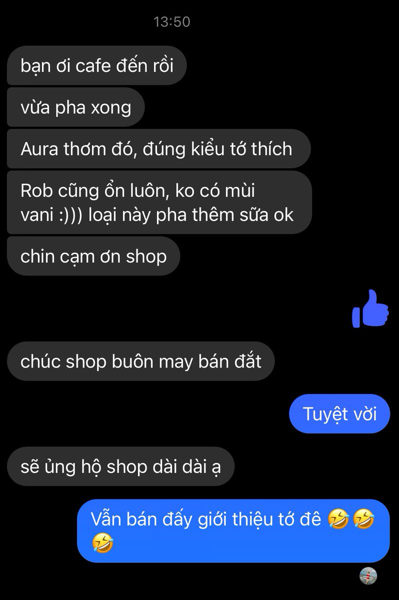 NgocDrukpa's tweet photo. Feedback của khách hàng đối với cà phê nhãn hiệu #GoDoFa đây ạ!
Em vẫn bán cà phê nhá, mọi người ủng hộ ạ!
#Ritachi #Roastedcoffee https://t.co/6fjZpbypGy