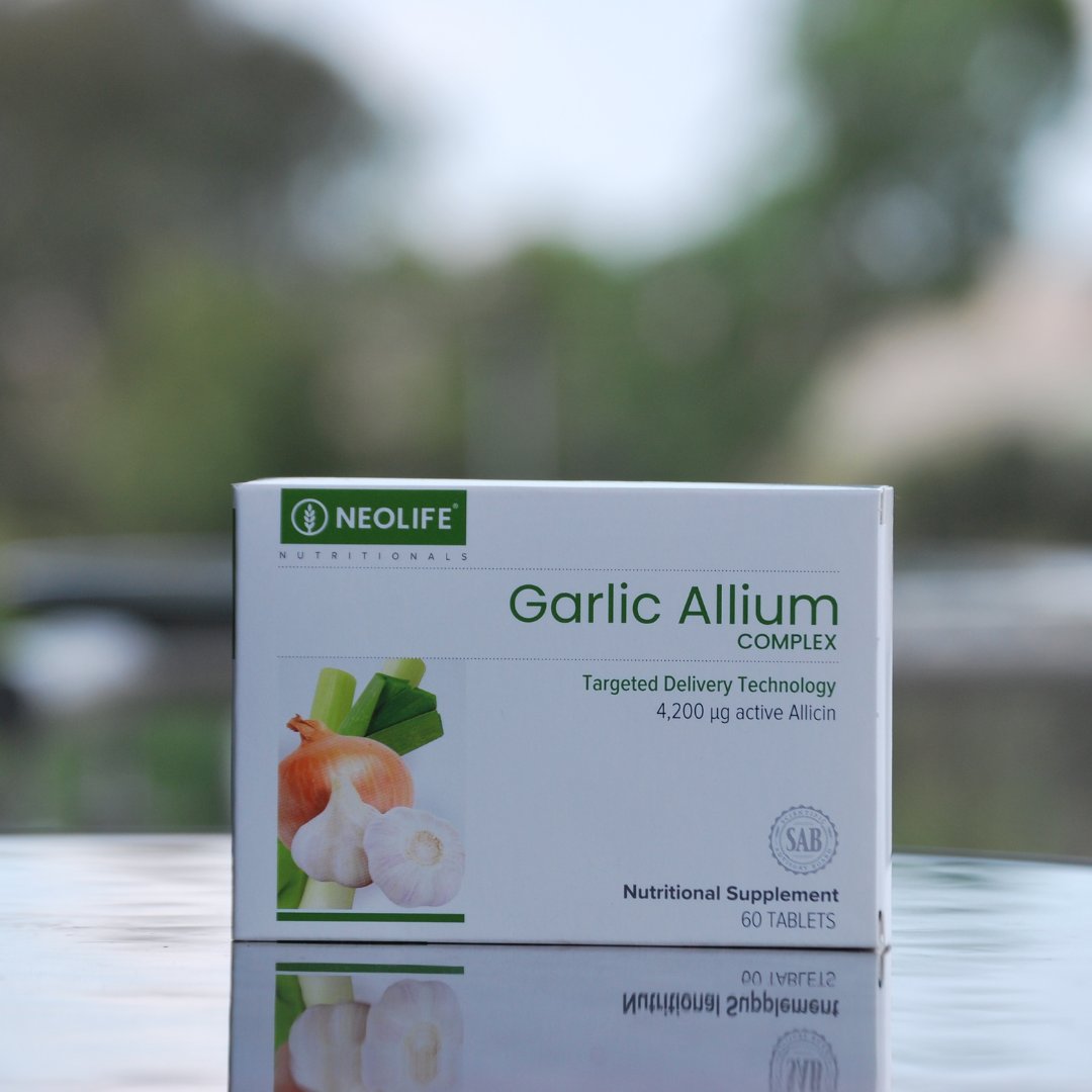Garlic Allium Complex is packed with 4,200mcg of allicin from pure garlic 🧄

💛Odourless formula
🧡 No aftertaste
❤️ Bioactive compounds from onions, chives &amp; leeks