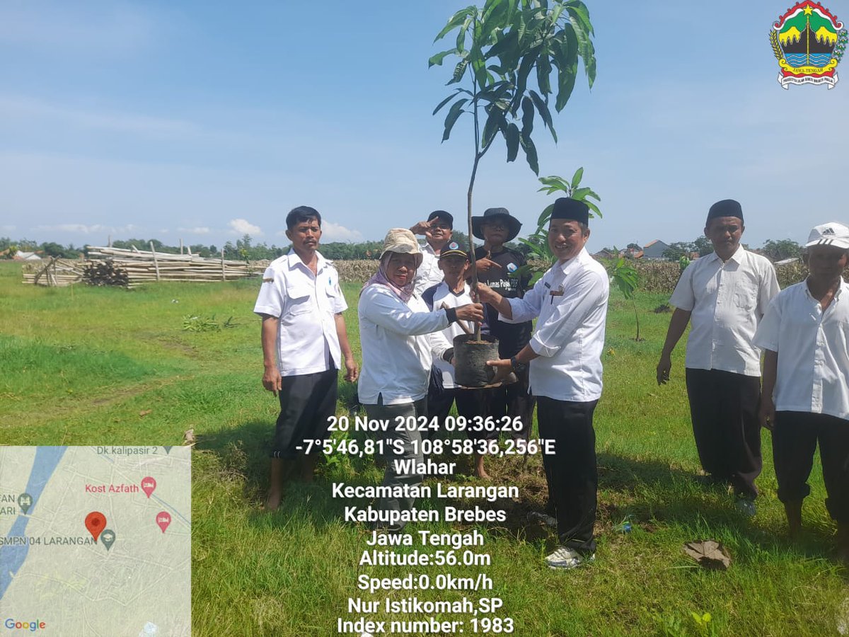 cdk5dlhkjateng's tweet image. Kegiatan penanaman Bibit Produktif hasil bantuan dari CDK Wilayah V Jateng, bersama Pemdes Desa Wlahar, Kec. Larangan, Kab. Brebes pada 20 November 2024. 

Dengan semangat gotong royong, kita bersama-sama menciptakan bumi yang lebih hijau

#Brebes
#BitPro