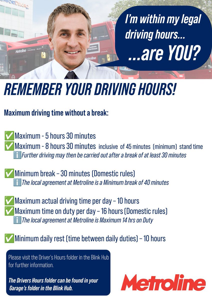 Kevin Mustafa (@musty1970) on Twitter photo @tfl <a href="/MayorofLondon/">Mayor of London, Sadiq Khan</a> So here is the reason why Fatigue is rife across London buses. UK domestic driving rule is not fit for the London bus network or the UK. 10 hours between shifts but live 45 minutes from the garage. How do we get 8 hours sleep. We have a life too. @tfl <a href="/MayorofLondon/">Mayor of London, Sadiq Khan</a> So here is the reason why Fatigue is rife across London buses. UK domestic driving rule is not fit for the London bus network or the UK. 10 hours between shifts but live 45 minutes from the garage. How do we get 8 hours sleep. We have a life too.