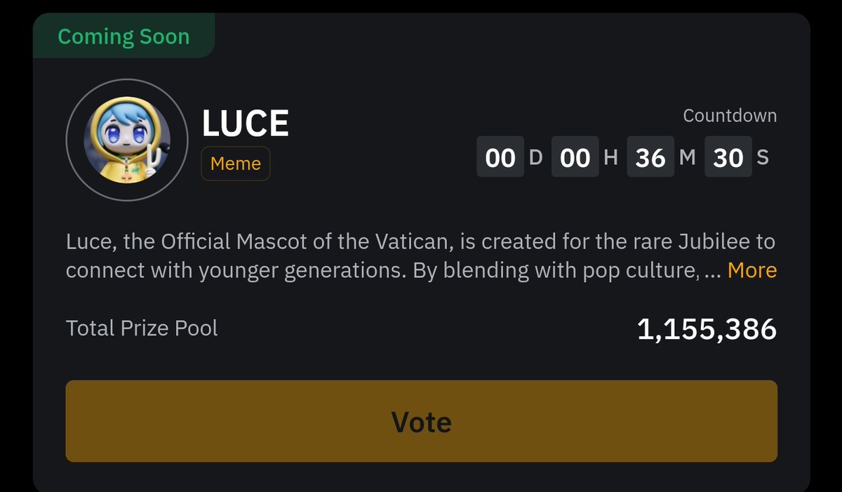 rd__hacker's tweet photo. New #ByVotes @BelieveInLuce Starting in 30Min.🎉
Don't forget to participate in its free rewards Just vote and win free $LUCE 🚀 Token on Bybit.

Learn more about ByVotes Here: https://t.co/LcmUYAy8Ex

#Bybit #BybitPioneers #Airdrop #Crypto https://t.co/Cj4vtTXHME