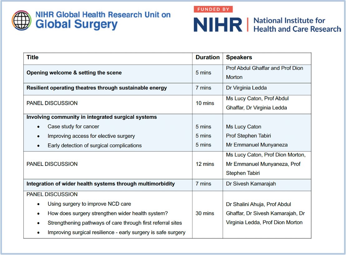 Sivesh K Kamarajah (@sivesh93) on Twitter photo At <a href="/H_S_Global/">Health Systems Global</a> #HSR2024 Thursday 0800 - 0930
We have a session on Building and sustaining resilient surgical health systems.
Come and join <a href="/NIHR_GSU/">NIHR Global Surgery</a> if you are around.
We will discuss how can we build resilient surgical systems globally!
🌳 Sustainable surgery
🔄 Community At <a href="/H_S_Global/">Health Systems Global</a> #HSR2024 Thursday 0800 - 0930
We have a session on Building and sustaining resilient surgical health systems.
Come and join <a href="/NIHR_GSU/">NIHR Global Surgery</a> if you are around.
We will discuss how can we build resilient surgical systems globally!
🌳 Sustainable surgery
🔄 Community