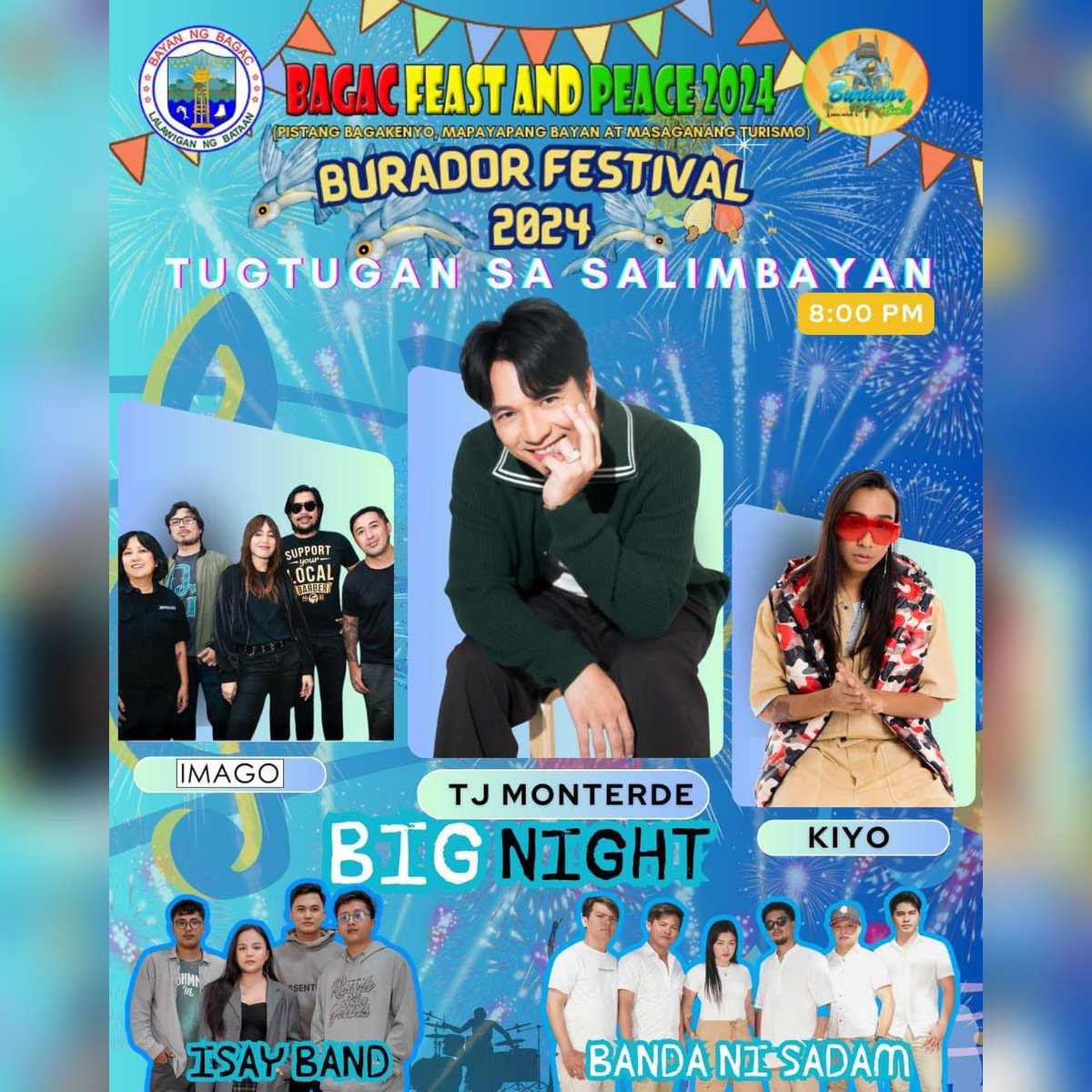 SOUPSTAR (@soupstarent) on Twitter photo Bagac, Bataan! Abangan ang <a href="/imagomusic/">Imago</a> sa TUGTUGAN SA SALIMBAYAN ngayong BURADOR Festival 2024  kasama ang marami pang mga artists!
Kitakits sa November 25, sa Salimbayan Park! Bagac, Bataan! Abangan ang <a href="/imagomusic/">Imago</a> sa TUGTUGAN SA SALIMBAYAN ngayong BURADOR Festival 2024  kasama ang marami pang mga artists!
Kitakits sa November 25, sa Salimbayan Park!
