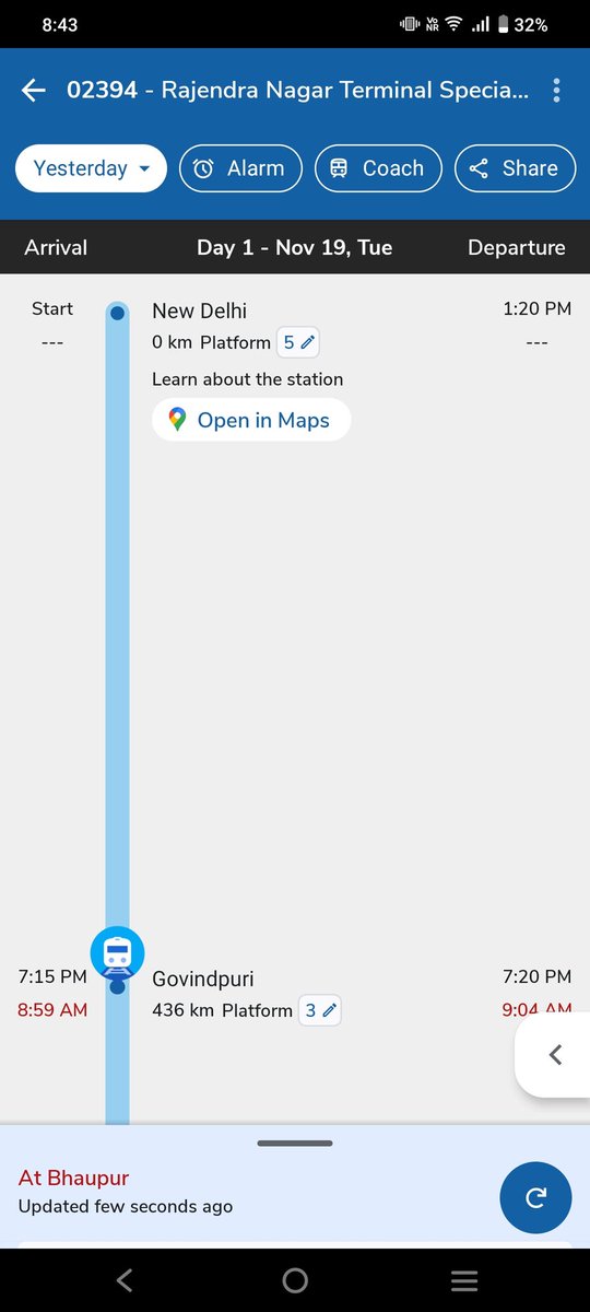 manishraj45's tweet image. Indian Railway ka condition kabhi nahi sudharne wala, Special train ka fare baki trains se jyada hone k bawajood bhi 12-14 hr late, waah Indian Rail waah @RailMinIndia @AshwiniVaishnaw @PMOIndia @RahulGandhi @ArvindKejriwal