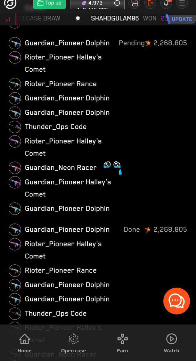 BitgetPerpDex's tweet photo. Sad today, i'm got Guardian_neon Racer, but accidentally tapped sell all 😭😭 #GedaOpenBeta #caseopening @GEDAEsports https://t.co/M5ORNBfirF
