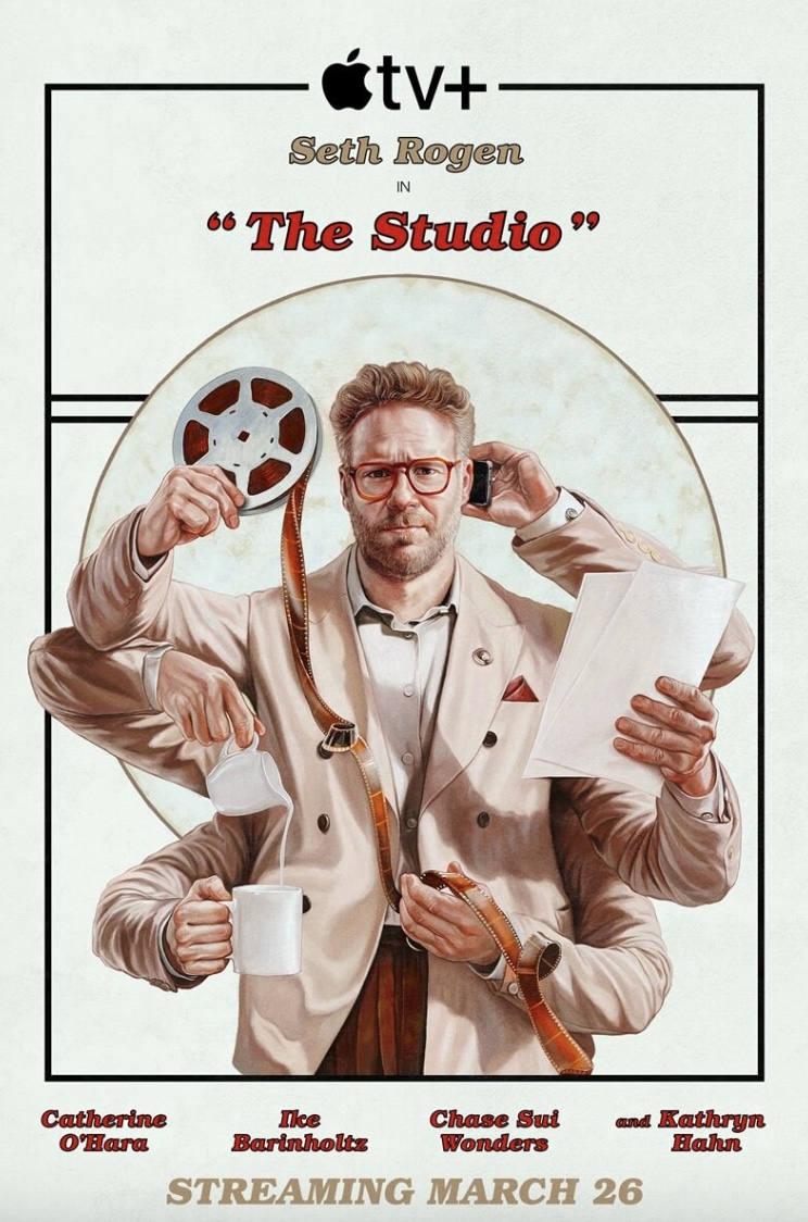memtv's tweet photo. The new post for #SethRogan's #TheStudio looks strangely familar... https://t.co/Yt4dSx7BEv