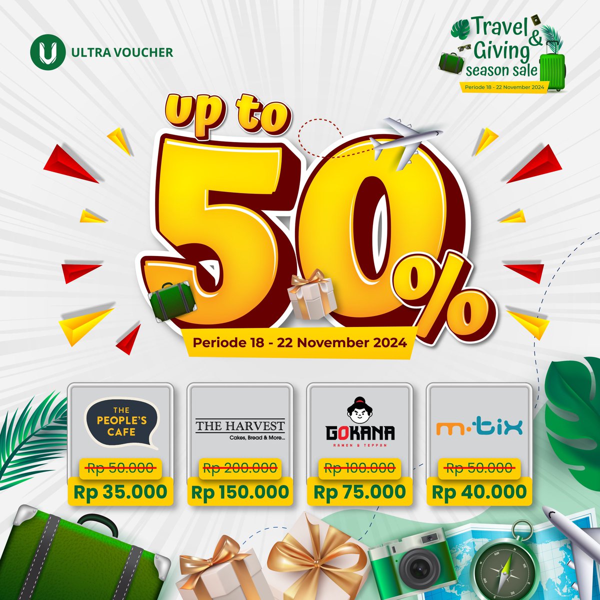 Ultranian, aku juga mau info‼️Jam 11 siang ini, pantenginn diskon dari Ultra Voucher

#vouchertiaphari