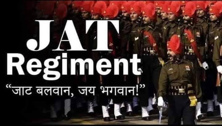 PradhanJat13's tweet image. संगठन व वीरता के सिद्धांत पर देश सेवा में समर्पित "जाट रेजिमेंट" के 229वें स्थापना दिवस  (20 नवंबर 1795) की सभी को हार्दिक शुभकामनाएँ एवं देश सेवा में समर्पित जवानों को सलाम। 🇮🇳🇮🇳

#Salute #JatRegiment
#JatRegimentFoundationDay 
#जाट_बलवान_जय_भगवान