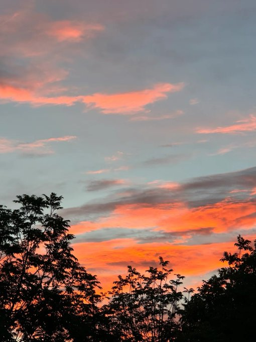 여운은 불길 같고 저녁 햇살은 황홀하며 하루의 모든 피로가 이 순간에 사라집니다.