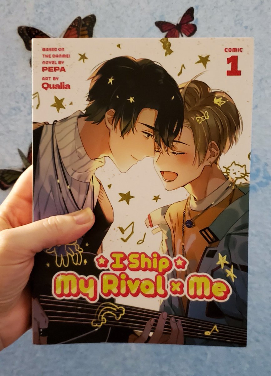 MetaCynth's tweet photo. YAASSS!! 😍 I Ship My Rival &amp; Me Manhua is physically in my hands at last!! This Danmei (BL) has gotten me through a pandemic, a divorce, several personal losses, and couldn't have come at a more perfect time. https://t.co/9Q9ivaWKVU