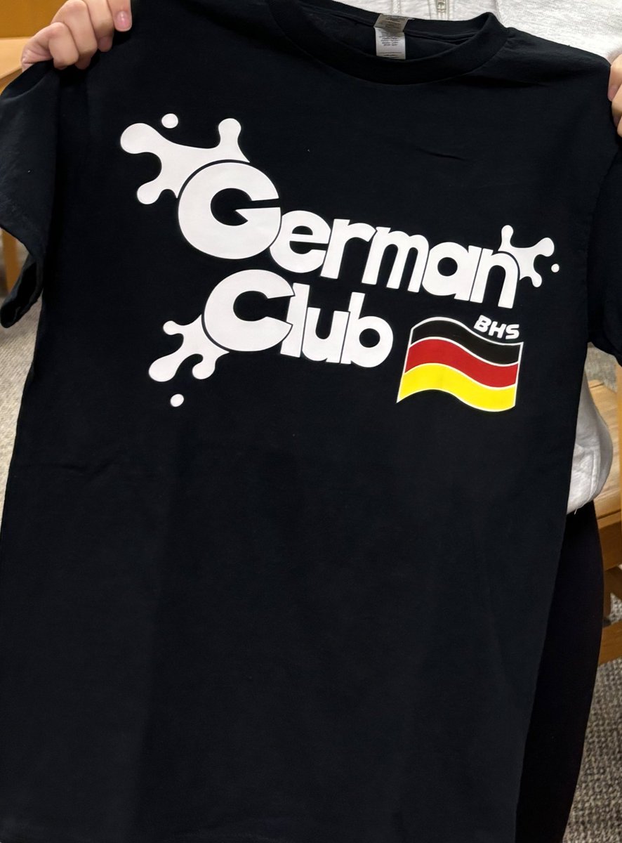 The mobile Fab Lab is the best! Check out the shirts they helped German Club make last week!  We’re so excited to wear them!